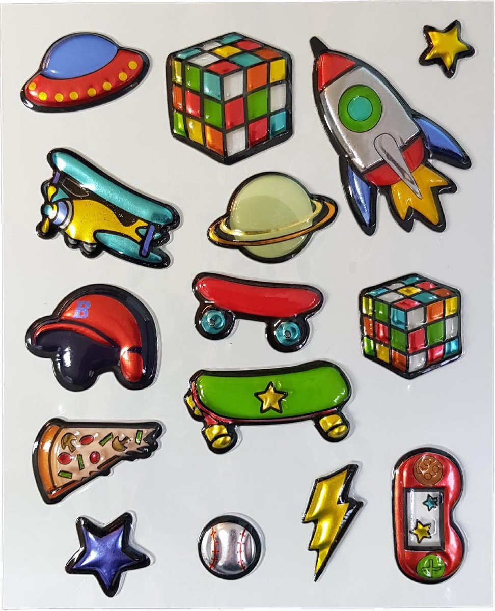Stickers Puffy Boy's