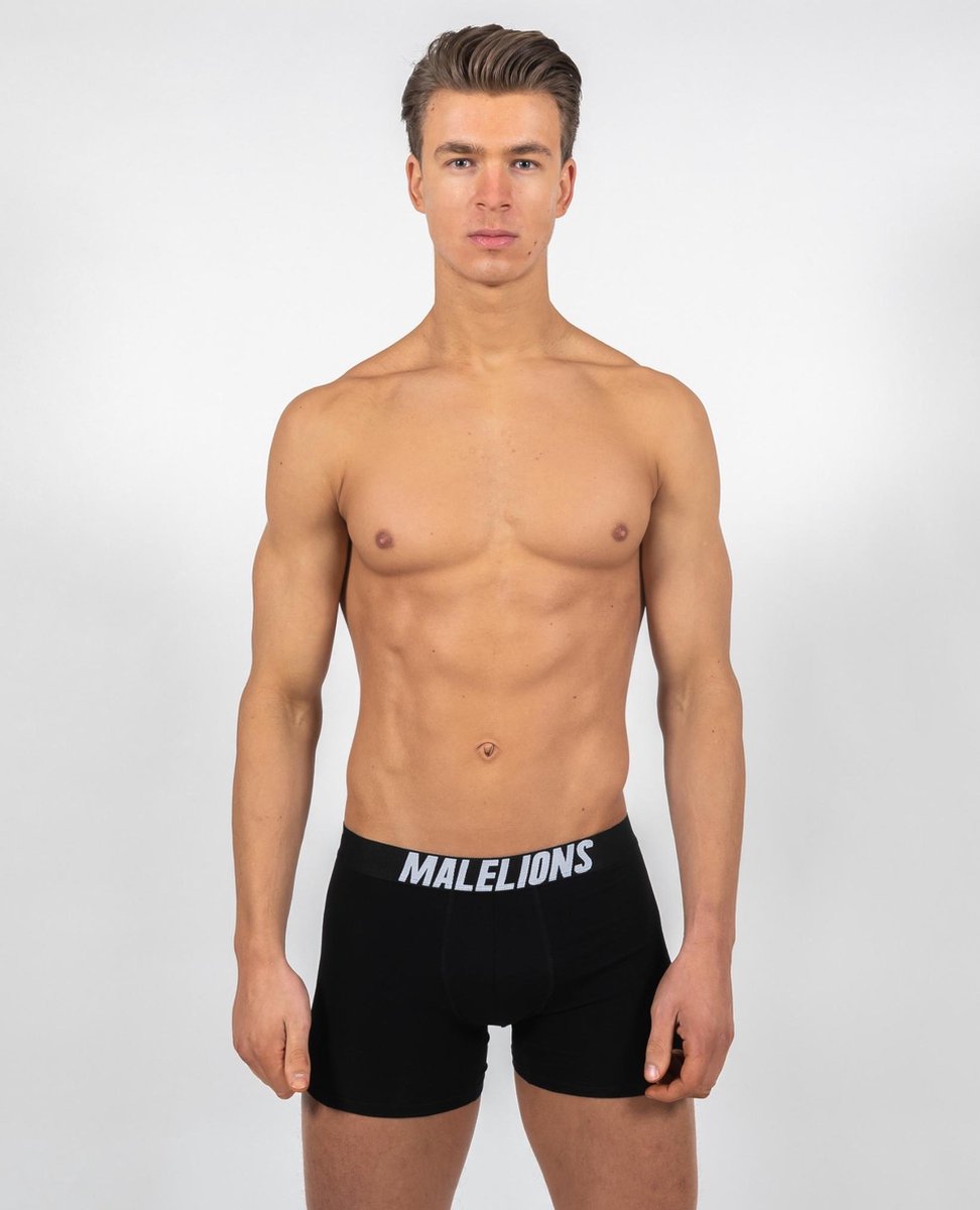 Malelions Boxershort 3-Pack - Malelions Onderbroek - Black - Maat S
