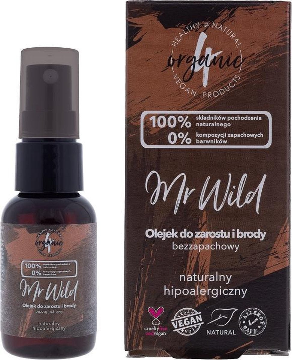 Mr Wild olejek do zarostu i brody bezzapachowy 30ml