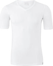 Schiesser 95/5 - heren T-shirt V-hals - wit -  Maat L