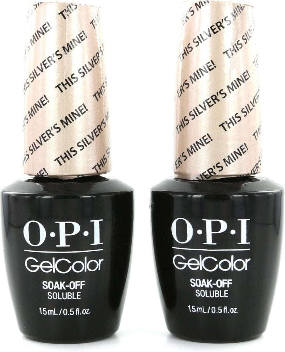 O.P.I GelColor Neon Nagellak - This Silver's Mine (2 Stuks)