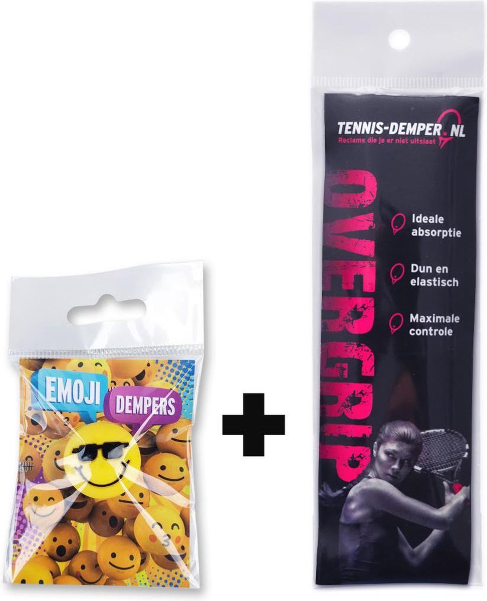 1x Tennisdemper + 1x Overgrip - tennis-demper.nl