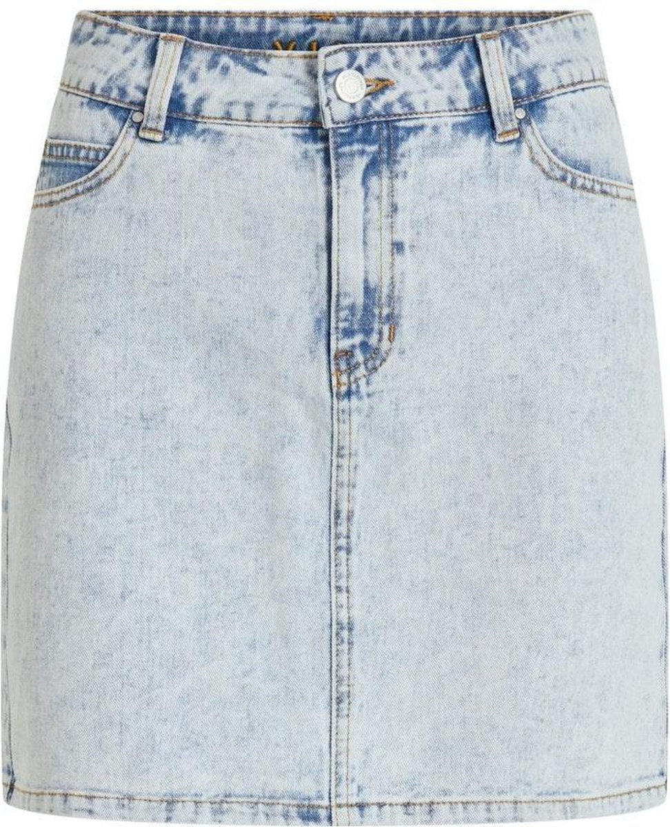 Vivallery Rw Short Denim Skirt 14057419 Light Blue Denim
