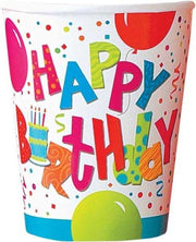 Feestbekers Happy Birthday \'jamboree\' 8 Stuks 250 ml Multicolor