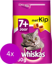 Whiskas Brokjes Senior Kip - Kattenvoer - 4 x 950 g