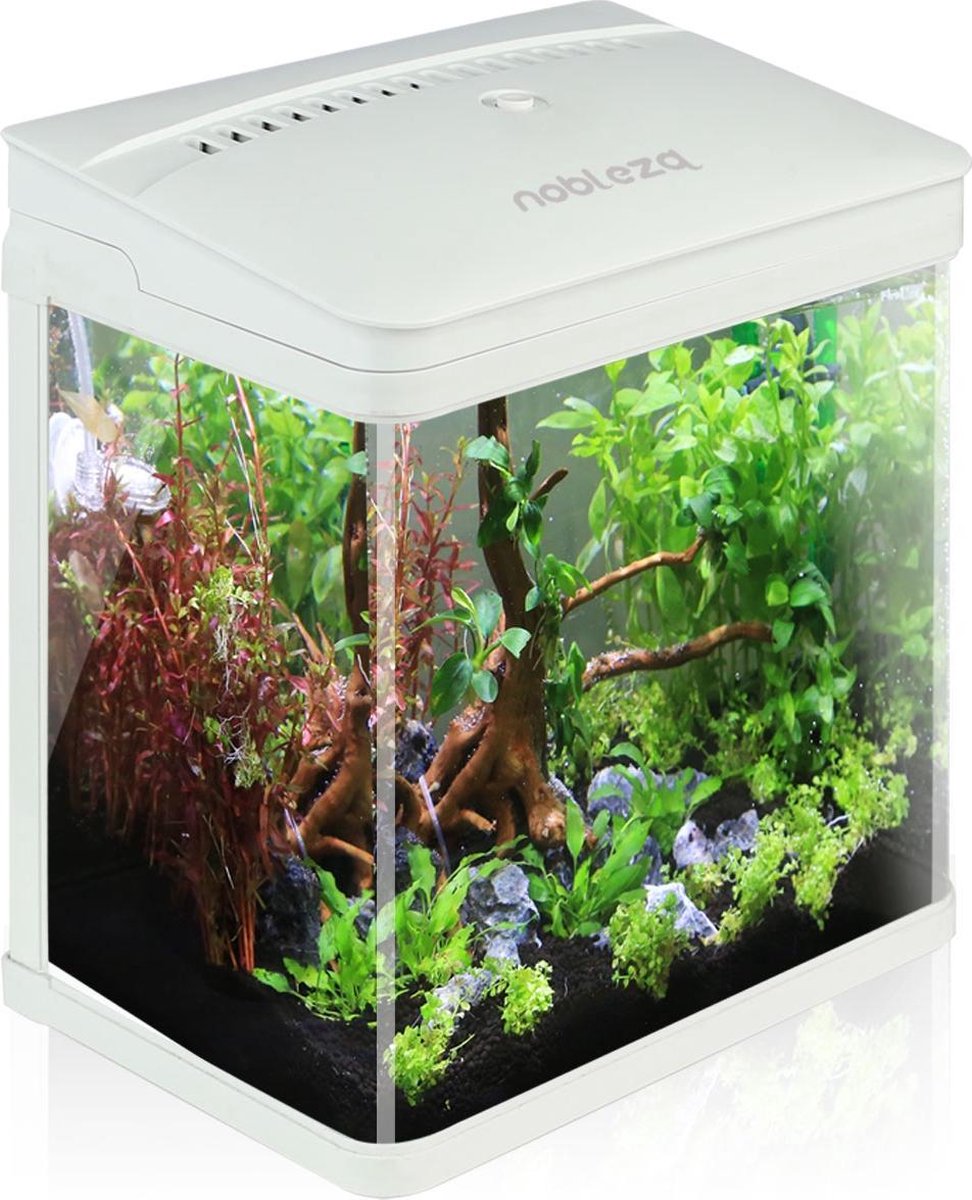 Nobleza aquarium - 7L - 23x16x27.5 cm - wit