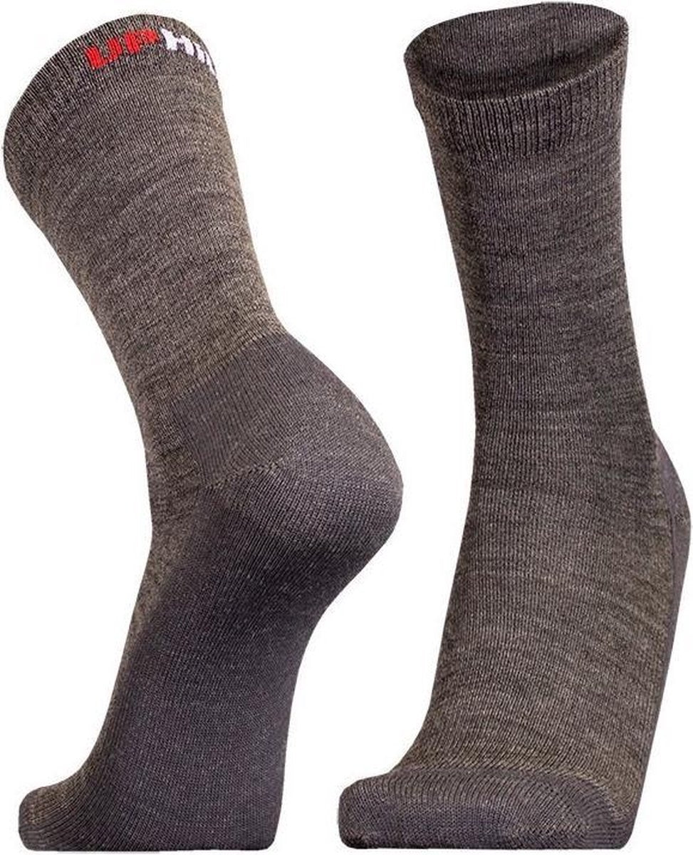 UphillSport TEIJO Wandelsokken Merino Liner Grijs Unisex Crew