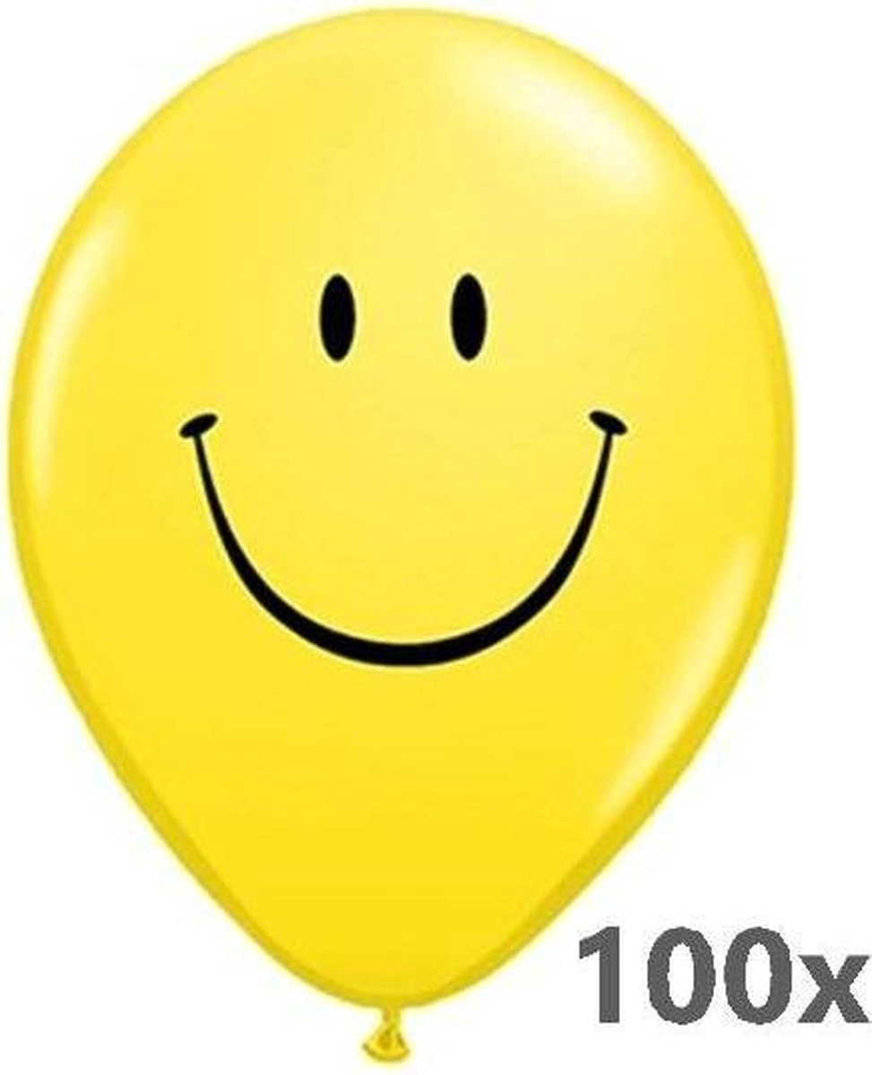 Globos - Ballonnen - Smiley - 100 stuks