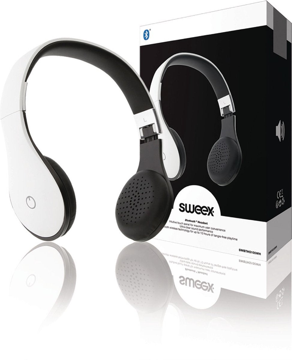 Sweex SWBTHS100WH hoofdtelefoon/headset Hoofdband Wit