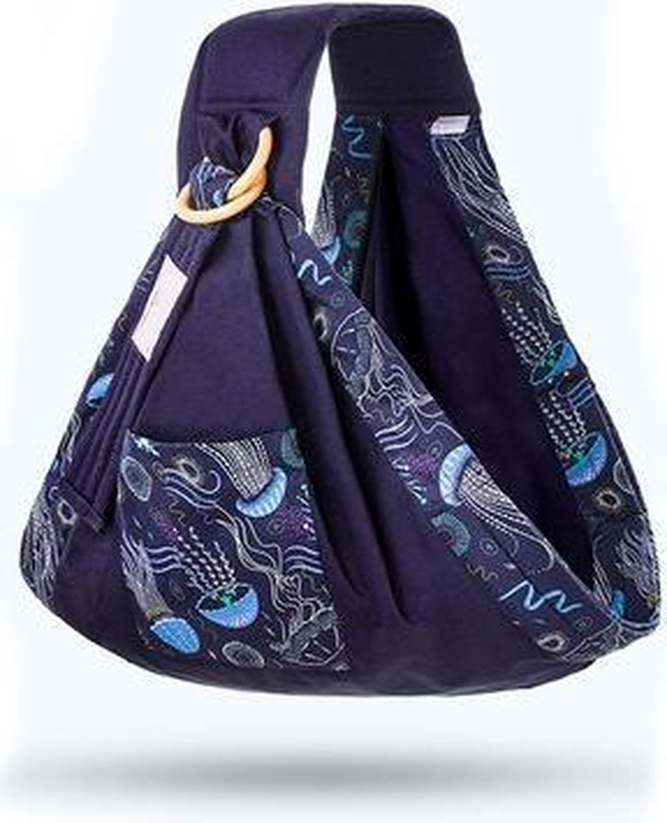 Ring Sling Draagdoek | Donkerblauw | Borstvoedingsdoek | Voedingsdoek | Heupdrager | 0 - 36 maanden | Gratis verzending | Kidzstore.eu