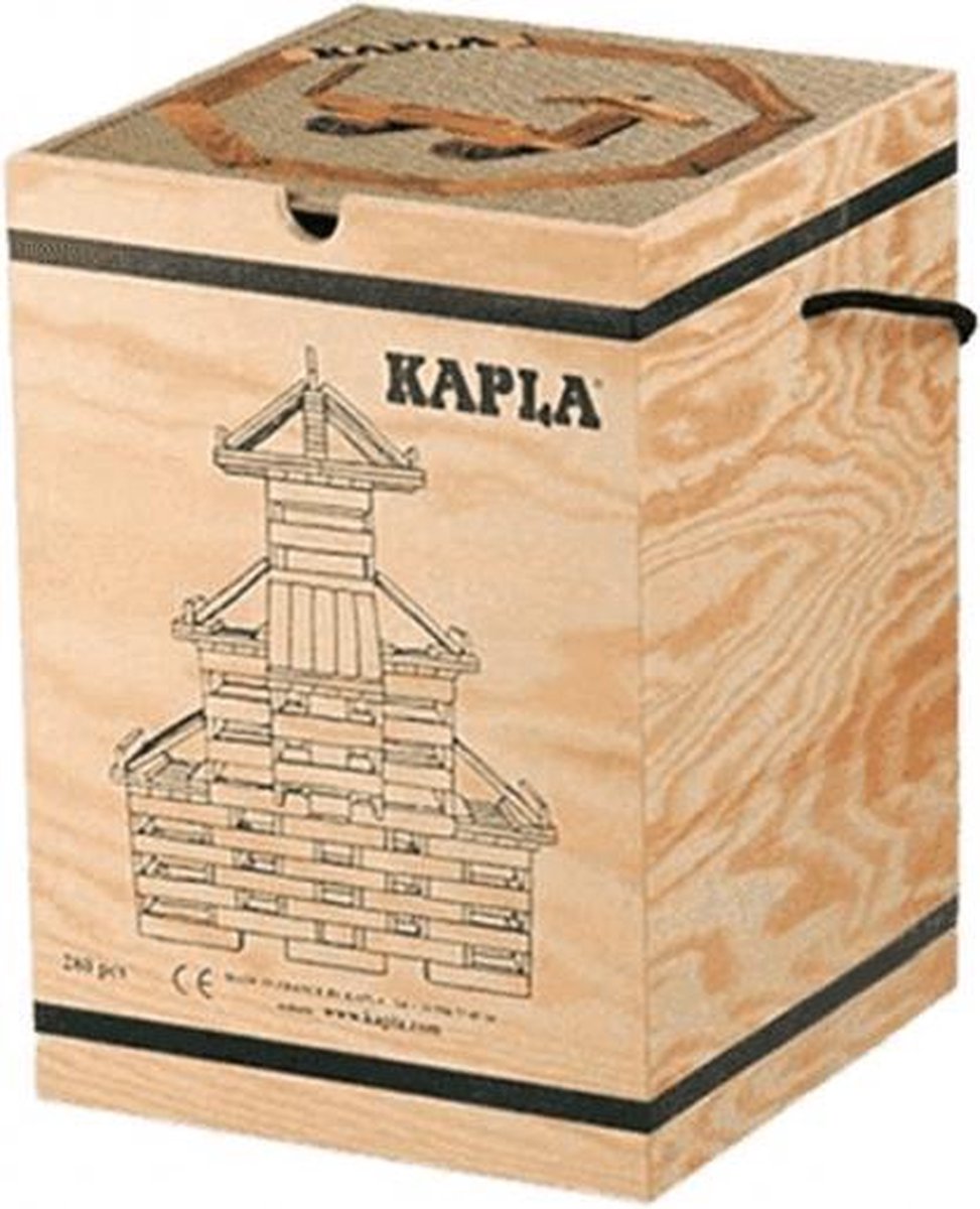 Kapla Kist 280 Stuks Met Boek Bruin