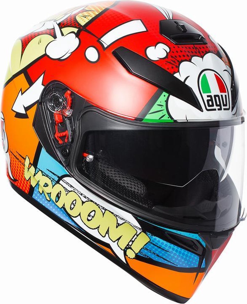 AGV K-3 SV Balloon rood/oranje/wit