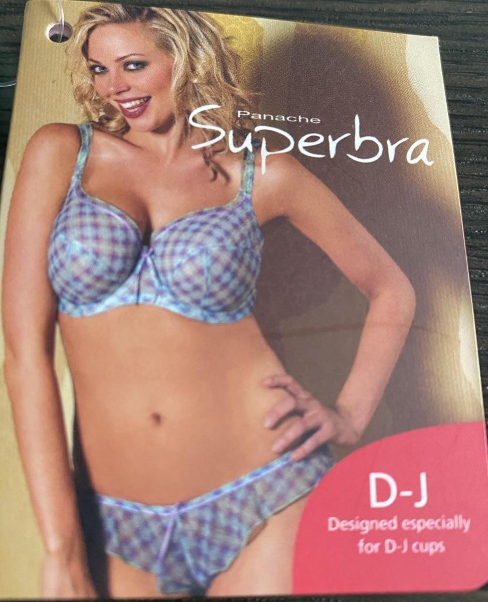 Panache superbra Lingerie Fiesta BH - underwired balconnet bra - ivory fuchsia - maat E75