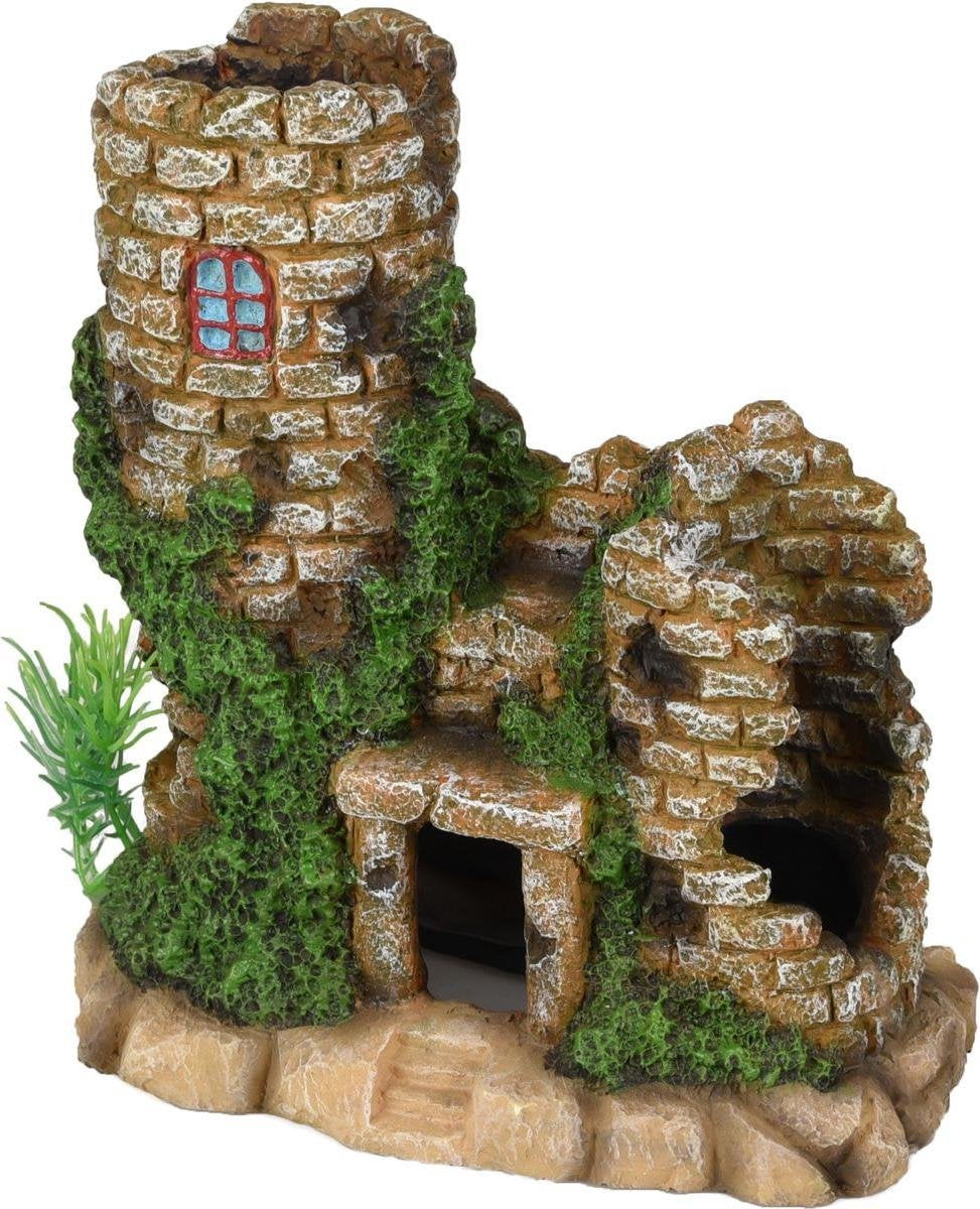 Aquarium decoratie Petros Ruïne - 16 x 9 x 16 cm