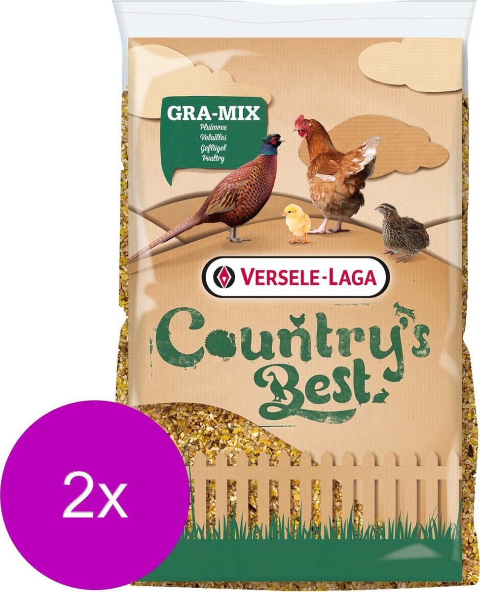 Versele-Laga Country's Best Gra-Mix Ardeens graan gebroken mais - kippenvoer - 2 x 20 kg