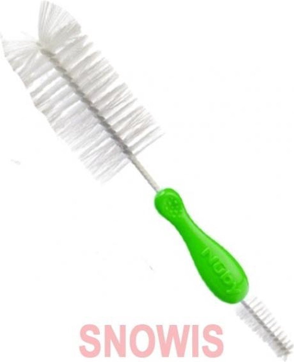 Nuby flessen en spenenborstel Groen