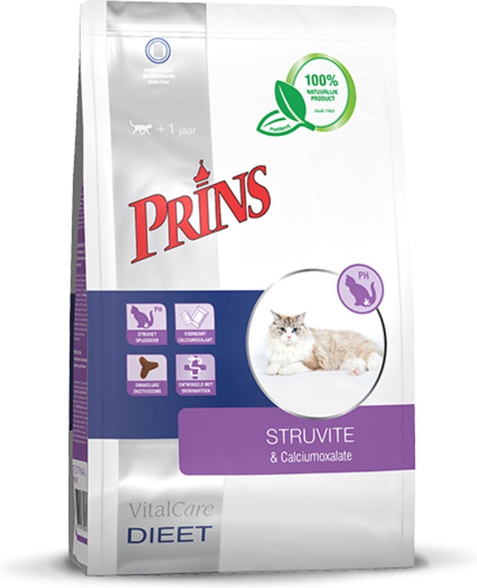 Prins VitalCare Dieetvoeding Struvite & Calciumoxalaat 5 kg. -  - 80009424