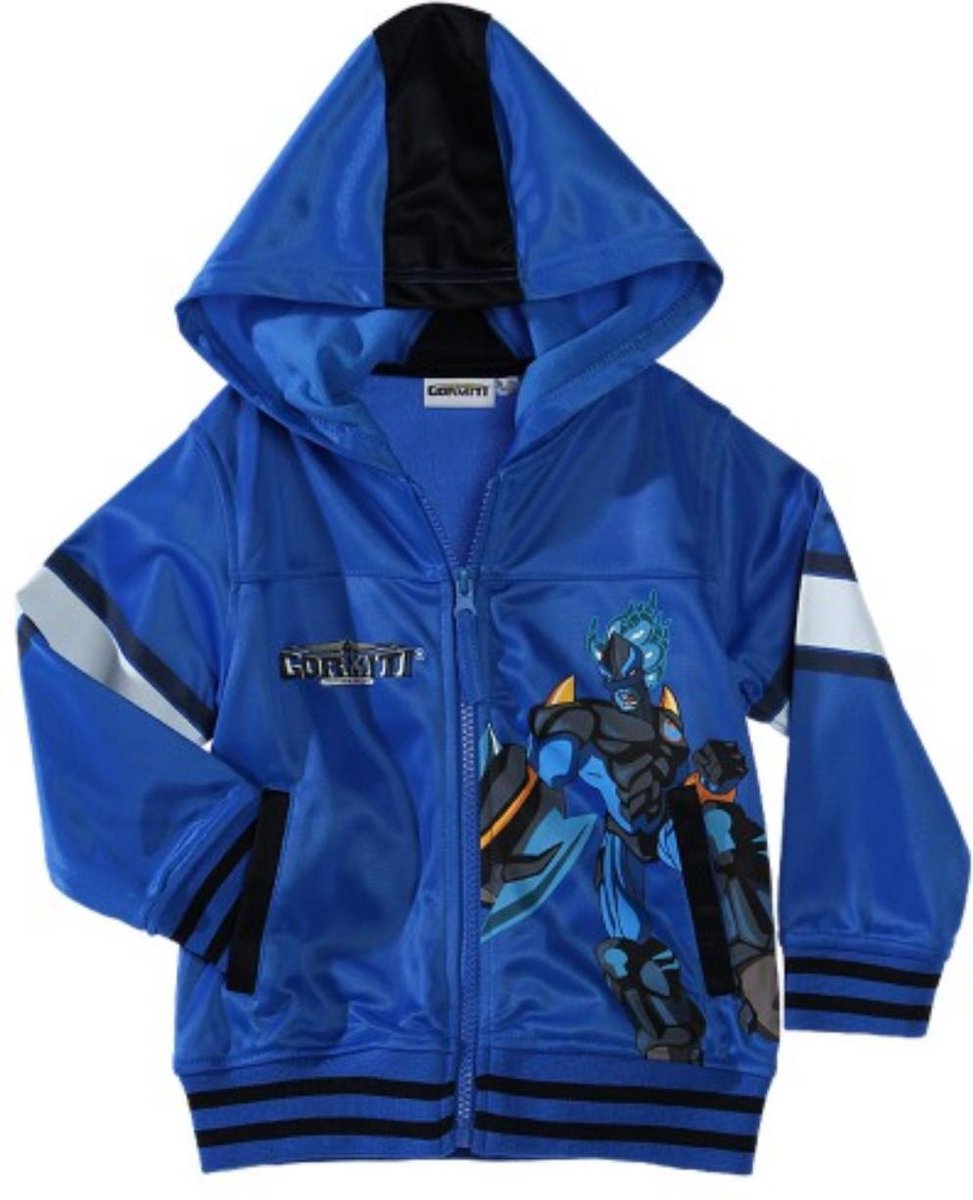 Gormiti - Piron - Vest met capuchon - Royal blauw - 104 cm - 4 jaar
