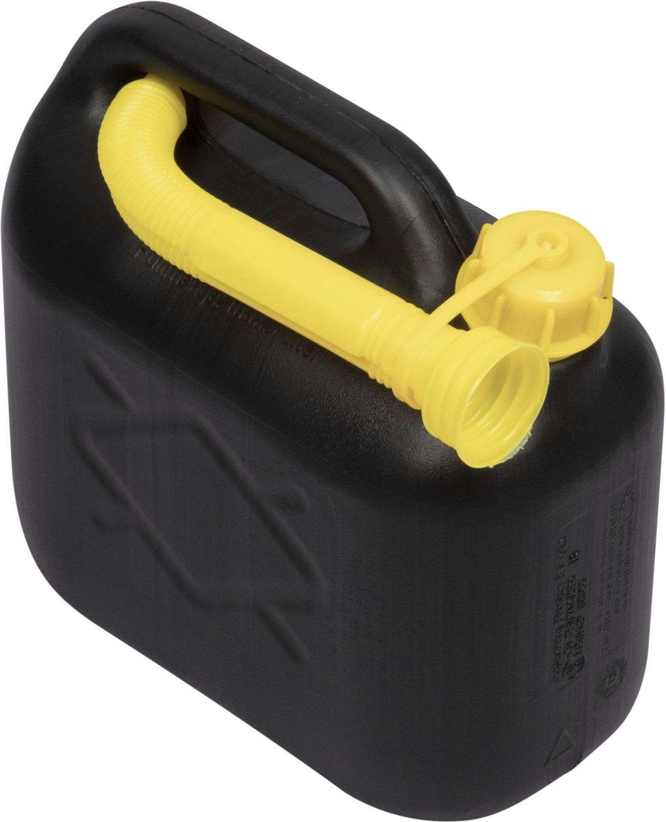 Brandstof Jerrycan Zwart 10 Liter Inclusief schenktuit