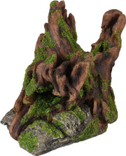 Flamingo Aquarium decoratie Moza Stronk en rots - Groen - 14 x 11 x 14 cm