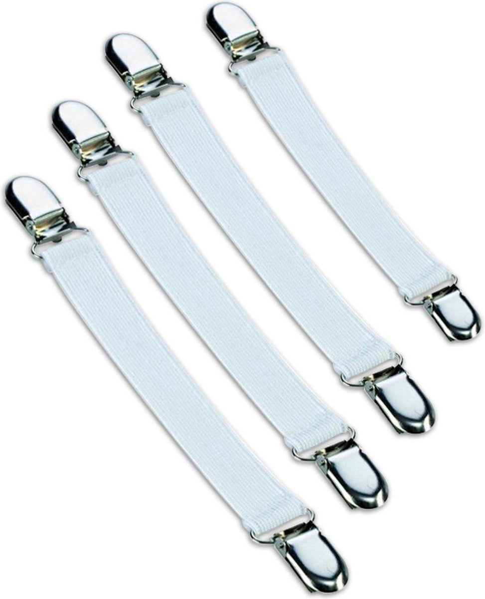 LaundrySpecialist® STRIJKPLANK OVERTREKSPANNERS - Set van 4 stuks  - Universeel