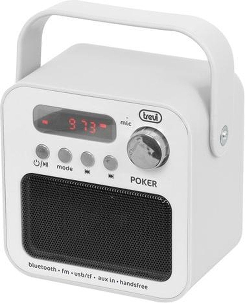 Trevi DR 750 BT Draagbaar Digitaal Wit radio