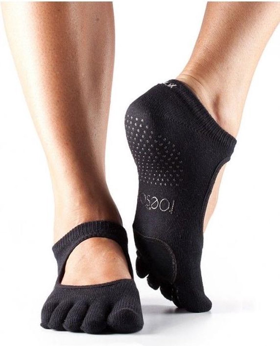 Toesox Full Toe Plie - Black