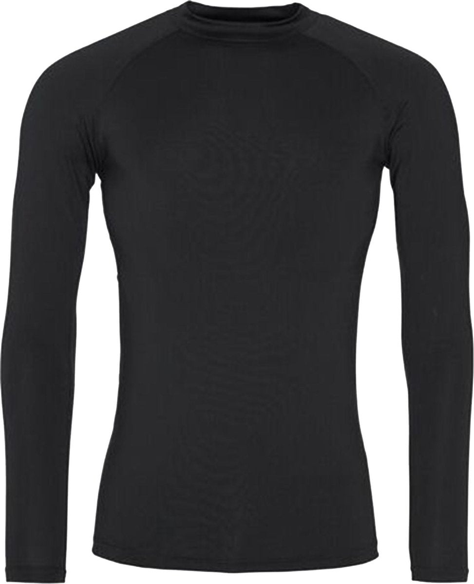 AWDis Gewoon Cool Mens Lange Mouw Bazelayer Top (Jet Zwart)