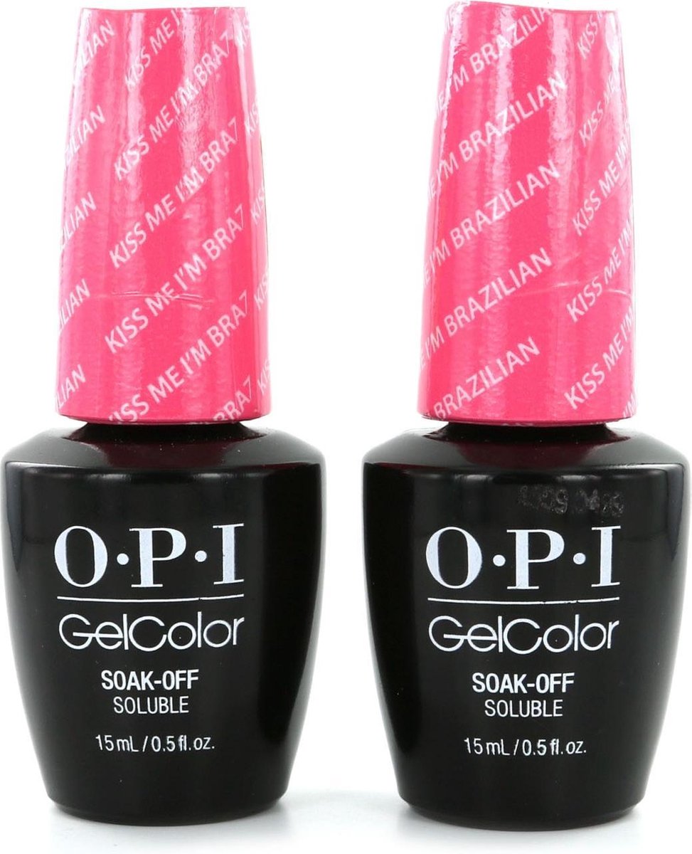 O.P.I GelColor Neon Nagellak - Kiss Me I'm Brazilian (2 Stuks)