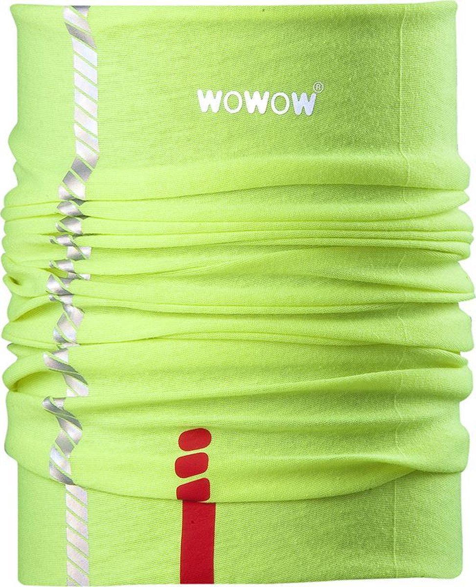Nekwarmer Aero Fluo geel - Wowow Buff