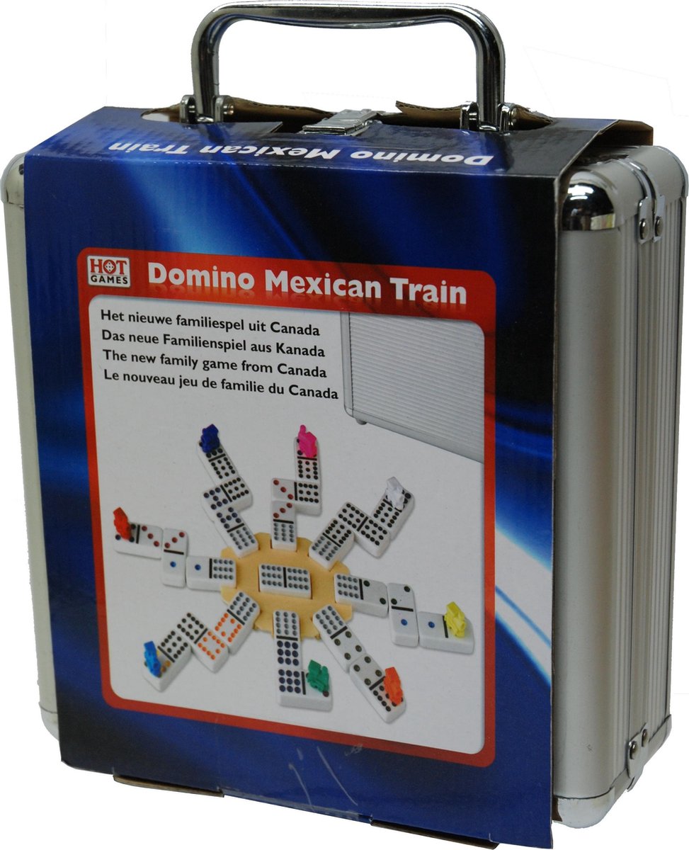 Domino Dubbel 12 Mexican-Train in koffer