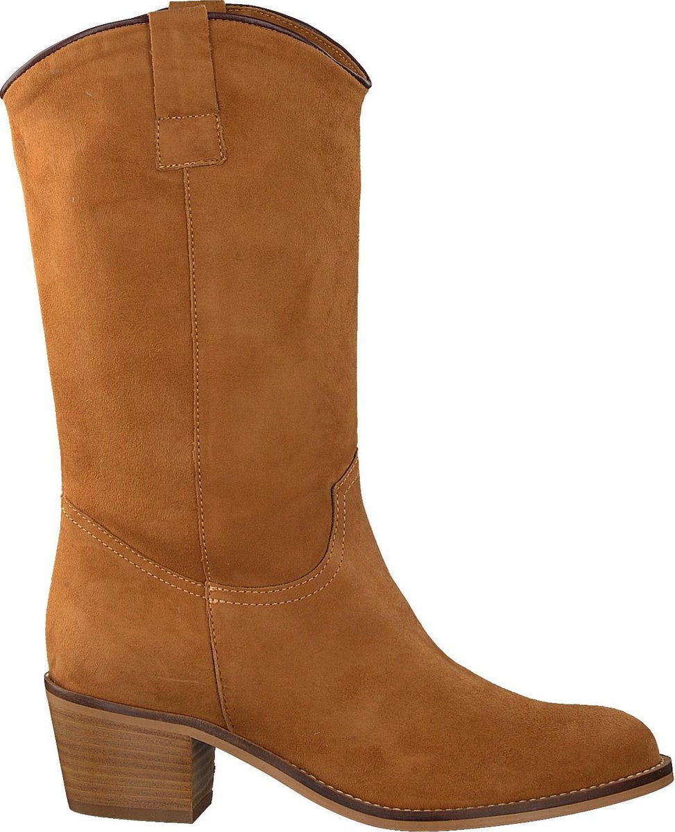 Notre-V 8438 Hoge laarzen - Dames - Camel - Maat 38