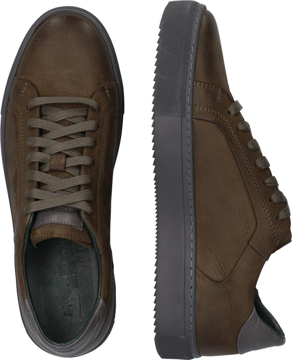 McGregor Heren Sneakers - Groen - Lage Sneakers - Leer - Veters