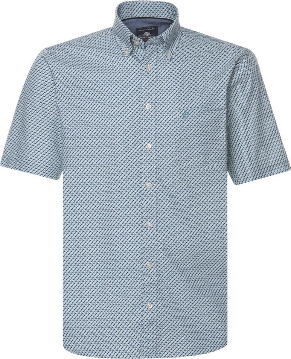 Campbell Classic Casual Overhemd Heren korte mouw