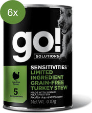 GO! SOLUTIONS SENSITIVITIES LIMITED INGREDIENT Graanvrij Kalkoen Stoof Recept 6x