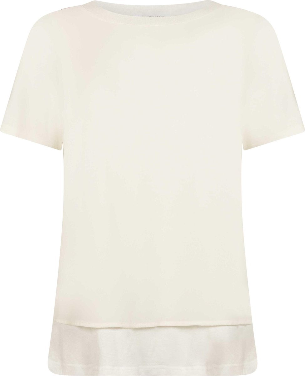 Tramontana | Top Chiffon Jersey | Cream | Maat L