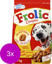 Frolic Compleet - Gevogelte - Hondenvoer - 3 x 1.5 kg