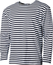 MFH - Russisch marine shirt  -  Wit met blauw  -  Lange mouwen  -  Zomermodel - MAAT 6XL - OVER-SIZED