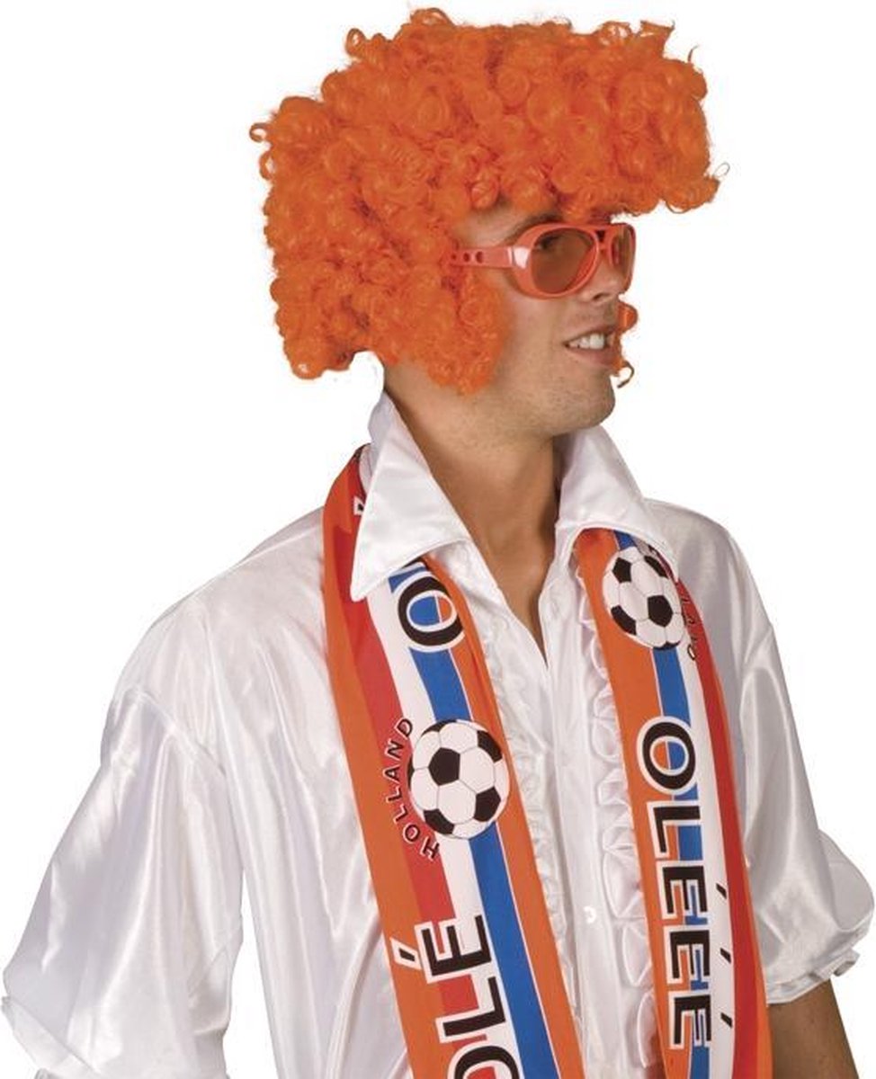 Oranje Pruik Rock Star | Feestartikelen voor EK Voetbal 2021