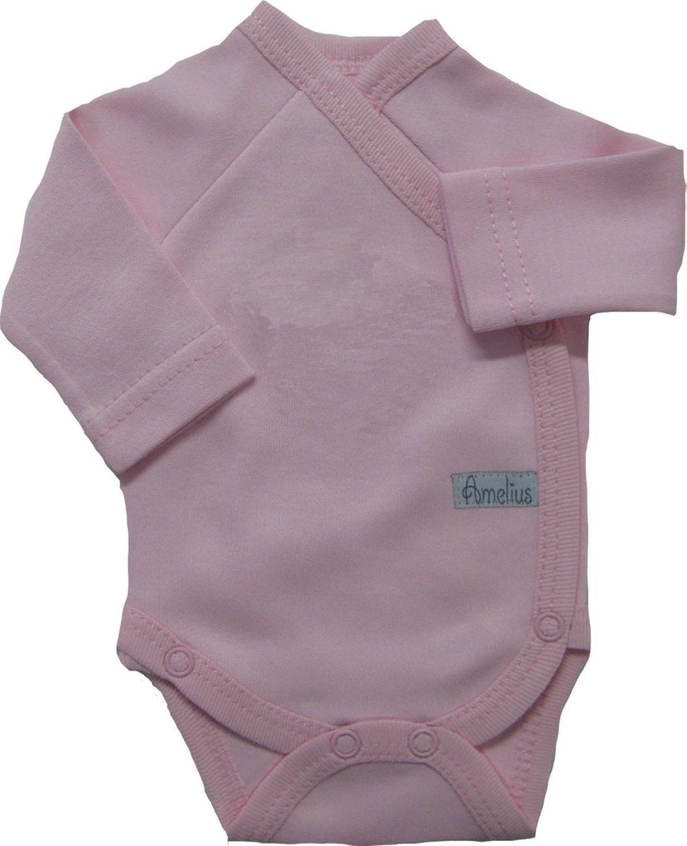 Prematuur Romper roze lange mouw maat 44