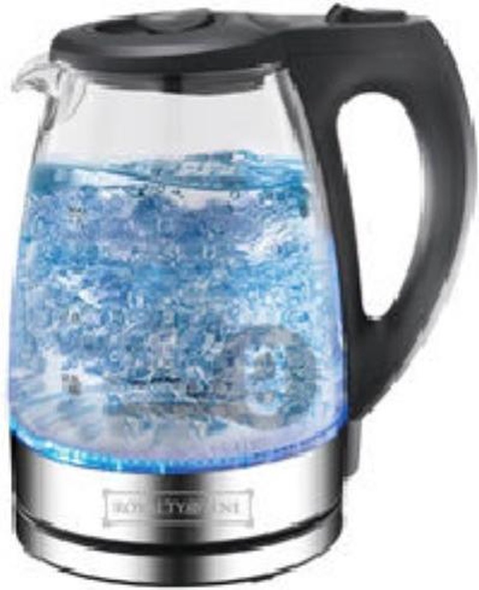 Royalty Line waterkoker glas met blauwe led