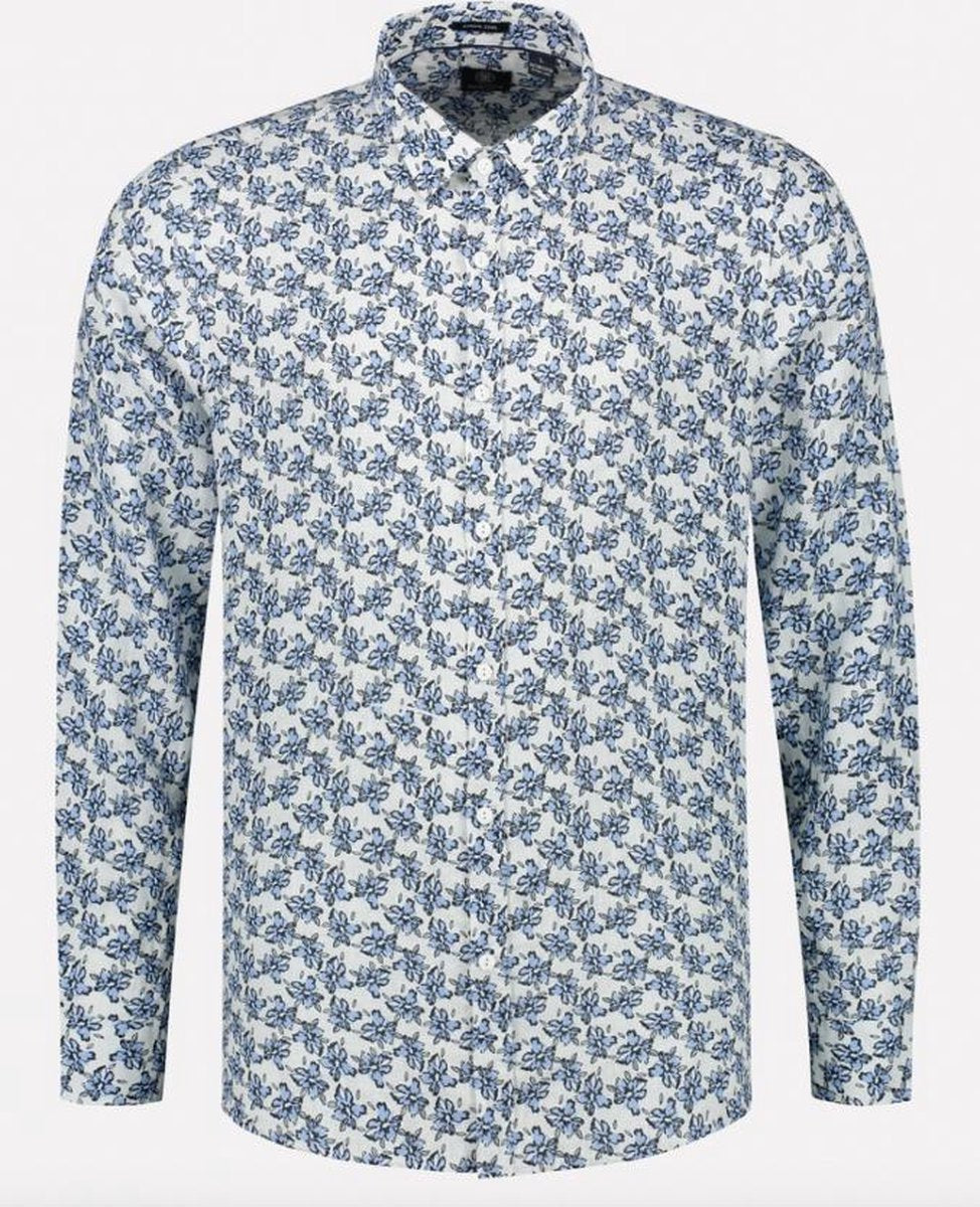 Dstrezzed Overhemd Regular Fit Print Wit (303304 - 100)