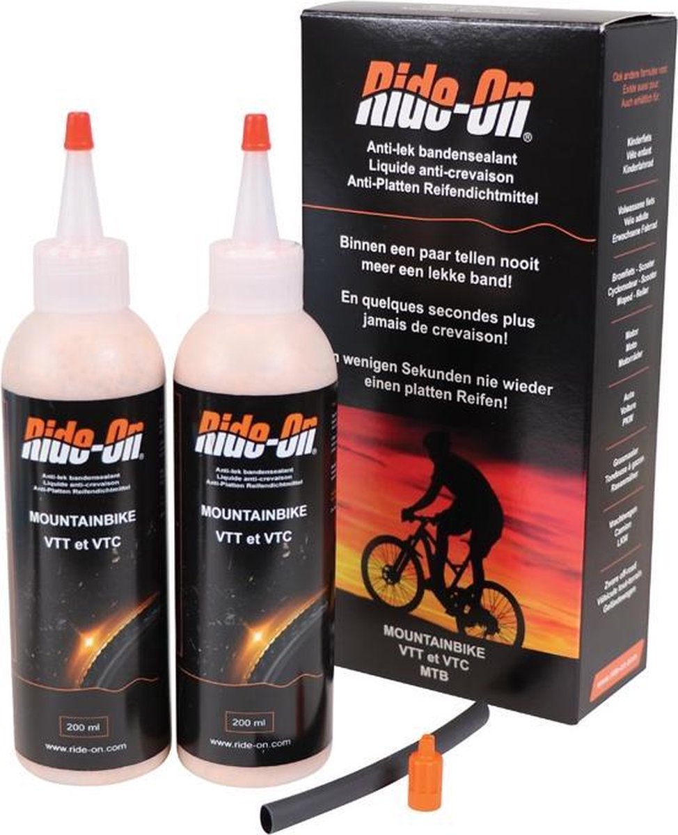 Ride-on Bandenreparatiesmiddel Mountainbike 200 Ml 2-delig