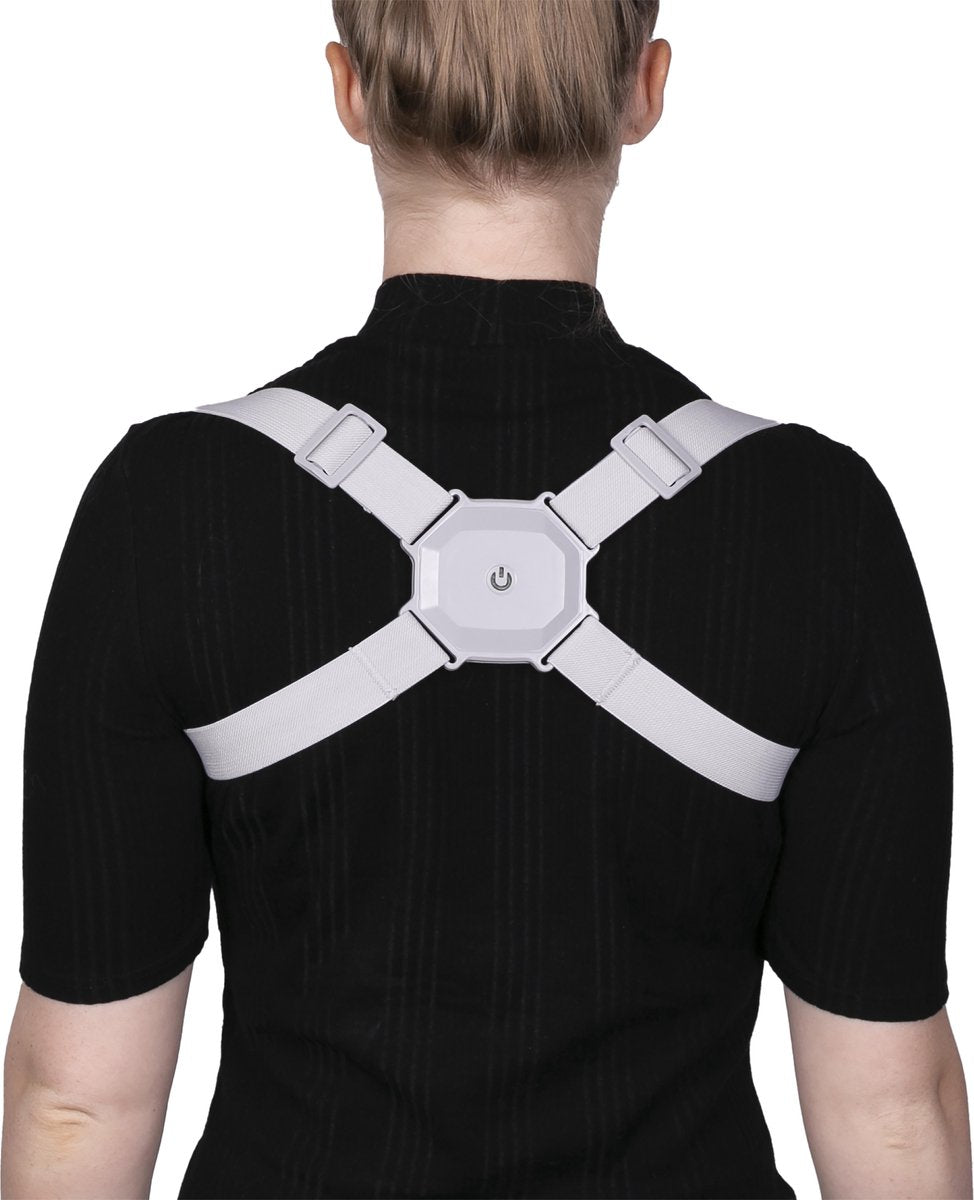 VASTU® - Intelligente Verstelbare Rugband - Rugbraces - Blessure - Smart Postuur Corrector - Houding Ccorrector - Oplaadbaar - Inclusief Opbergzakje & Airpods