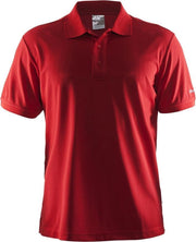 Craft Pique Classic t-shirt Heren Polo rood Maat XL