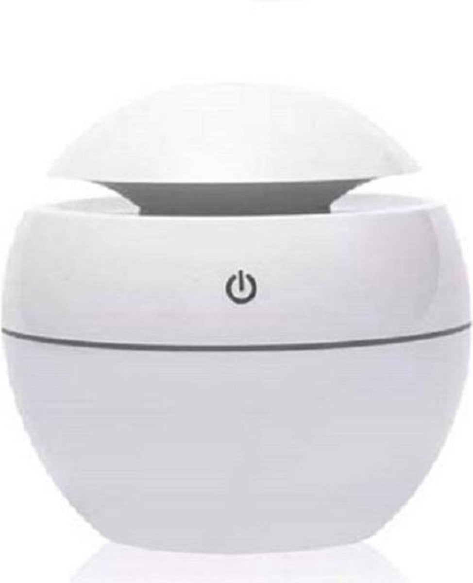 DHHM | Aroma diffuser | 130ml | Ultrasone humidifier | vernevelaar | bevochtiger | verdamper | Aroma therapie | Wit | Incl. 2x 10ml geurolie