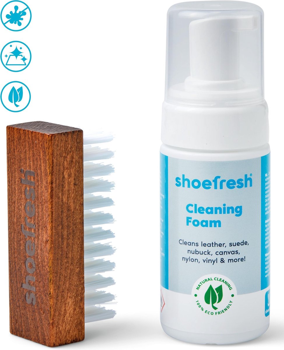 Shoefresh Sneaker Cleaning Kit / Schoenpoetsset: Sneaker Cleaner + Premium Schoenborstel