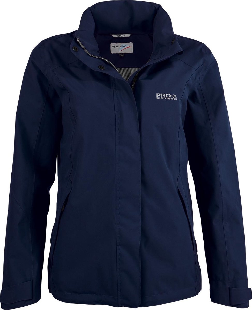 Pro-x Elements Outdoorjas Sky Dames Polyester Marineblauw Maat 44