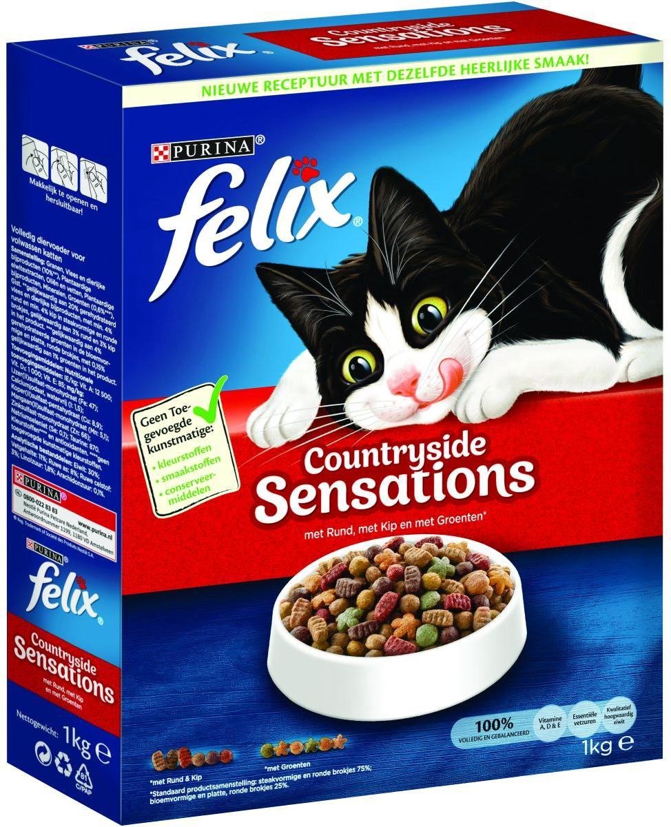 5x Felix Kattenvoer Countryside Sensations 1 kg
