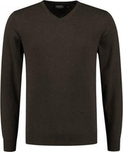 GENTS | Trui Heren V-neck katoen donkergroen 0130 Maat XXL